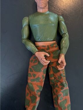 Hasbro Green and Tan Military Action Figure